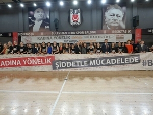 Be�ikta�’tan kad�na y�nelik �iddete kar�� etkinlik!